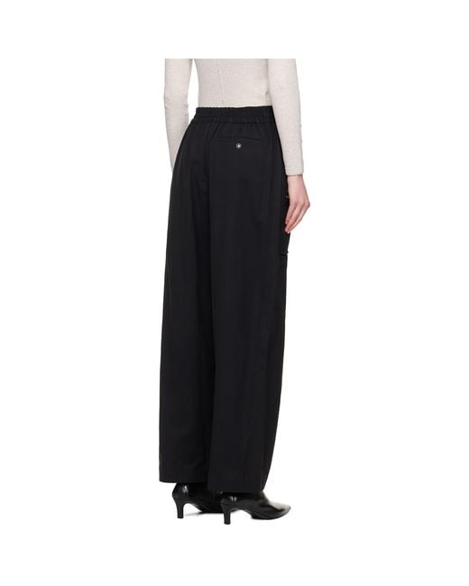 3.1 Phillip Lim Black Os Wide Leg Cargo Pants
