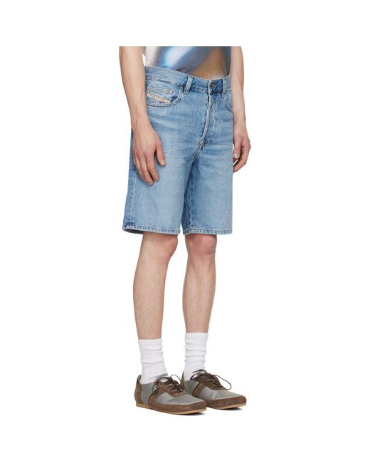 DIESEL Blue Regular-Short Denim Shorts for men