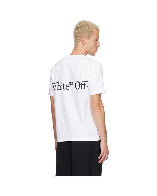 Off-White c/o Virgil Abloh White Bookish Scarf Regular T-Shirt for men
