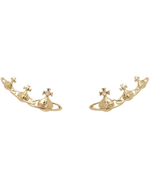Vivienne Westwood Black Gold Candy Earrings