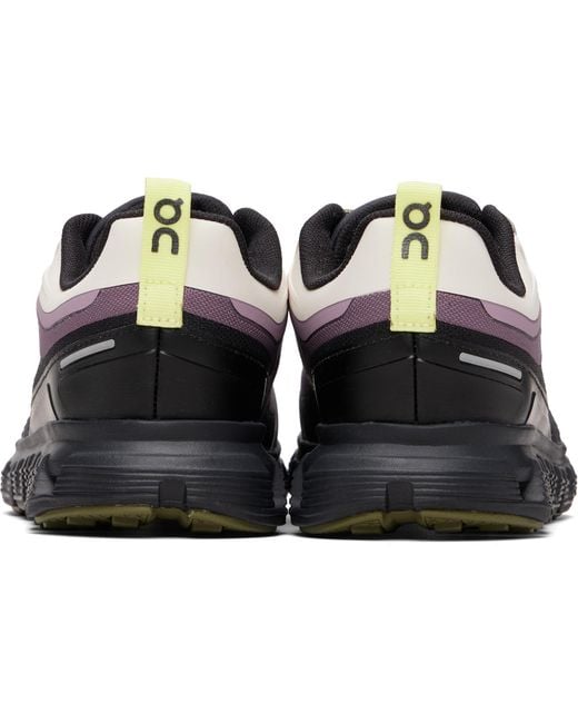 On Shoes Black Cloud 6 Geo Waterproof Sneakers