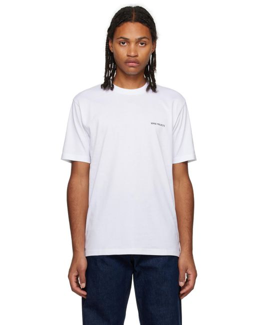 Norse Projects White Johannes T-shirt for men