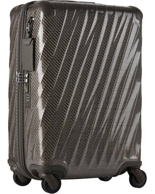 Tumi Black International 4 Wheeled Carry-On Suitcase for men