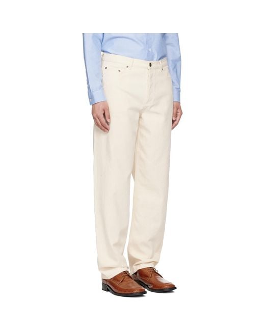 A.P.C. Natural Off- Fairfax Jeans for men