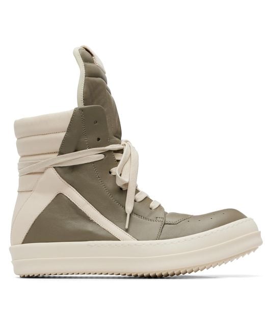 Rick Owens Brown Taupe Tower Geobasket Sneakers for men