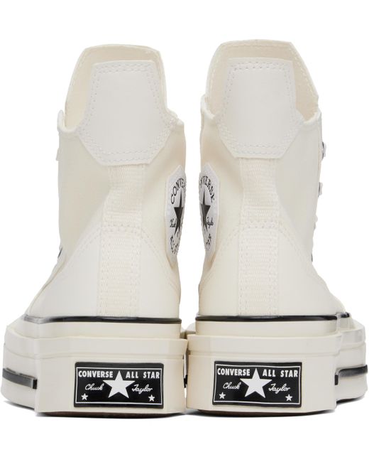 Converse Black Off- Chuck 70 De Luxe Squared High Top Sneakers for men