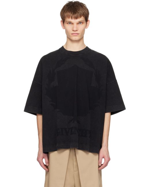 メンズ Givenchy Shadow Tシャツ Black