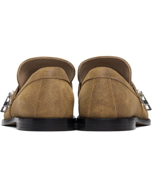 J.W. Anderson Black Tan Biker Loafers