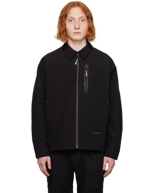 And Wander Black Reflective Stitching Jacket for men