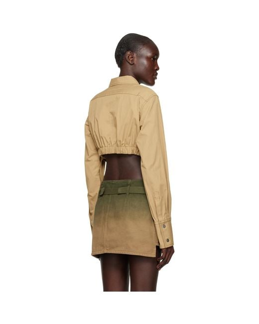 Dion Lee Green Safety Slider Shirt