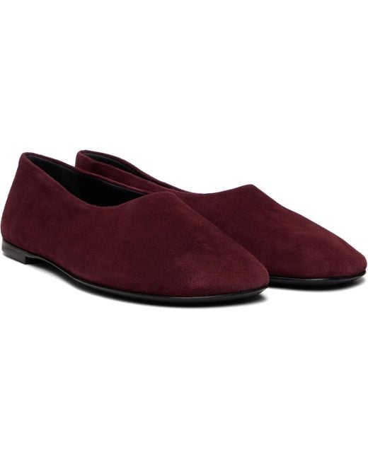 Proenza Schouler Purple Burgundy Glove Ballerina Flats