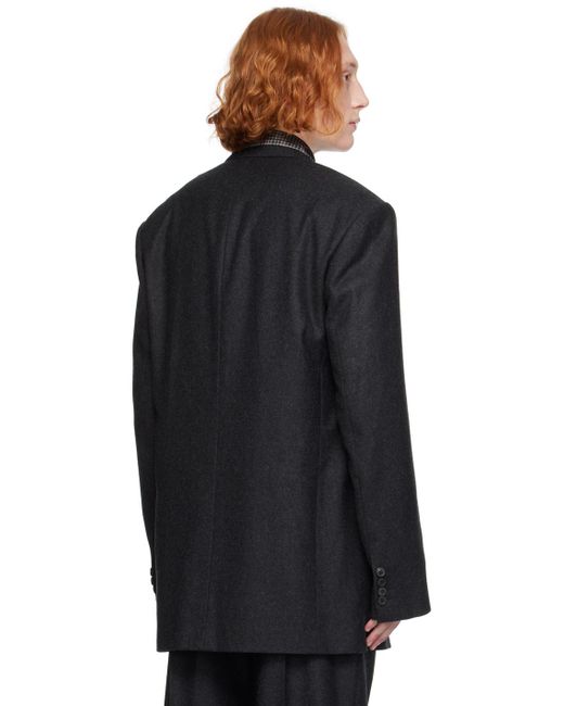 Dries Van Noten Black Oversized Blazer for men