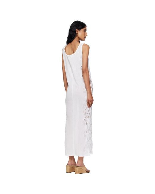 Alaïa Black Guipure Lace Flower Midi Dress