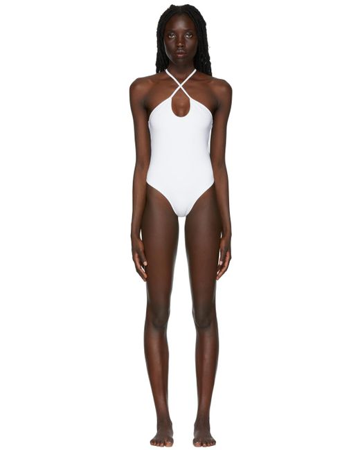 AMI Black White Ami De Coeur One-piece Swimsuit