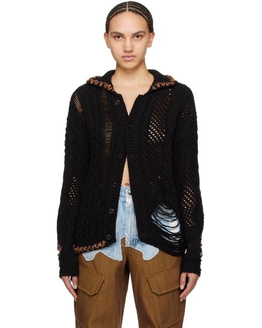 ANDERSSON BELL Black Sauvage Cardigan