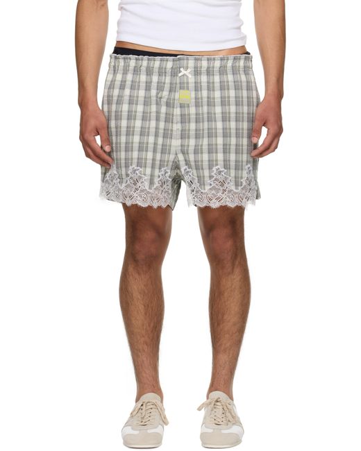 Martine Rose White Ssense Exclusive French Knickers Shorts for men
