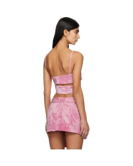 Blumarine Pink Denim Camisole