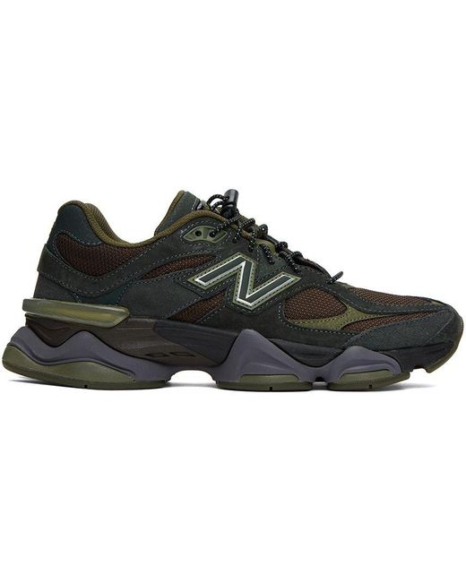 New Balance Black & Khaki 9060 Low Sneakers for men