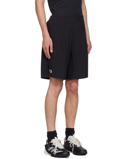 Y-3 Black Us Open Tennis Ergo Pro Shorts for men