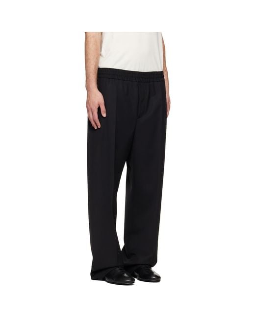 Helmut Lang Black Wardrobe Pull-On Trousers for men