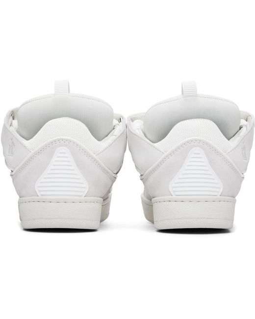 Lanvin White Curb Sneakers for men