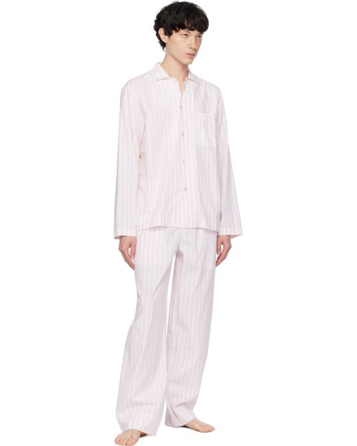 Tekla Pink Poplin Pyjama Pants for men