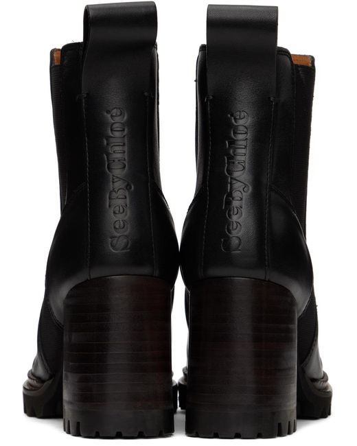 See By Chloé Black Mallory Chelsea Boots