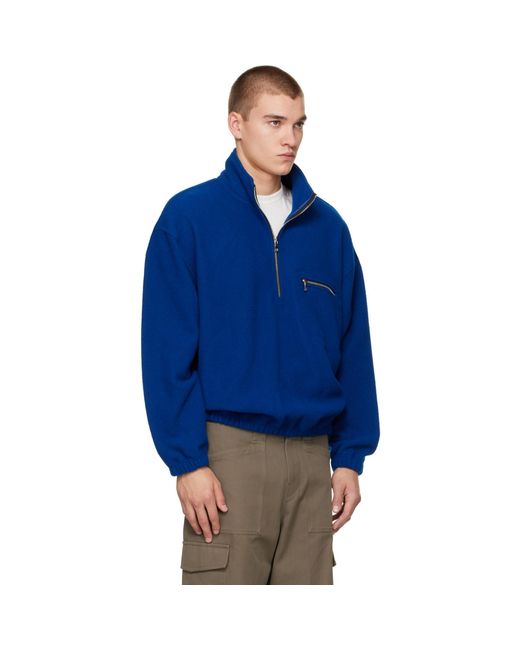 Blouson Bleu En Molleton Rier pour homme en coloris Blue