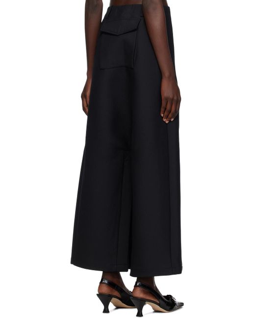 Fax Copy Express Black Oversized Harem Trousers