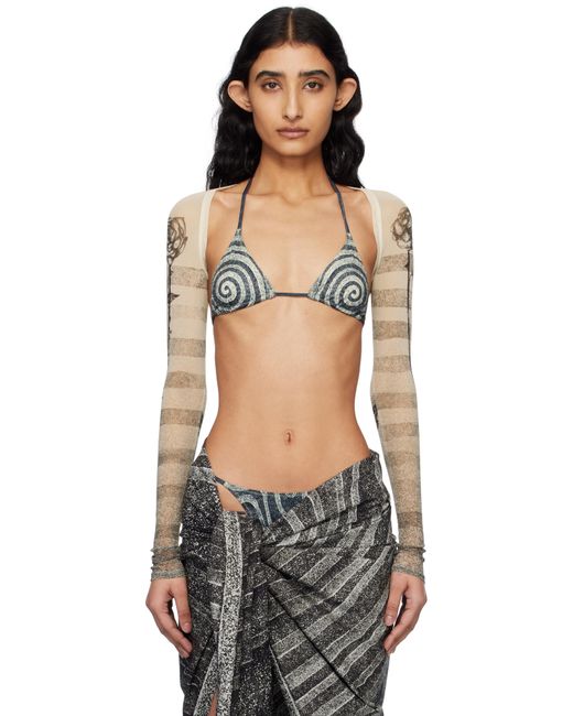 Jean Paul Gaultier Black 'The Tattoo Marinière' Cardigan