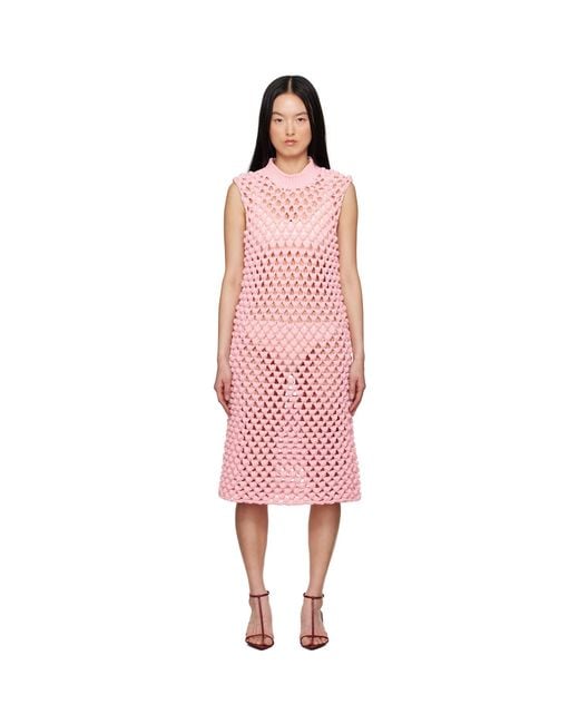 Jil Sander Multicolor Sleeveless Crewneck Midi Dress
