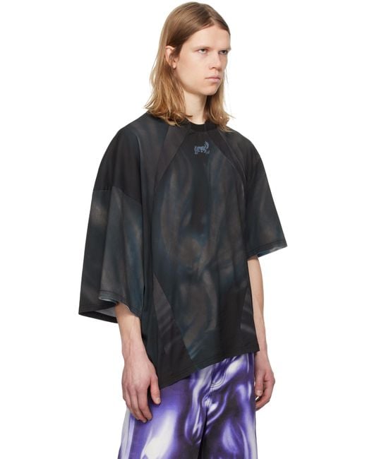 Gerrit Jacob Black Printed T-Shirt for men