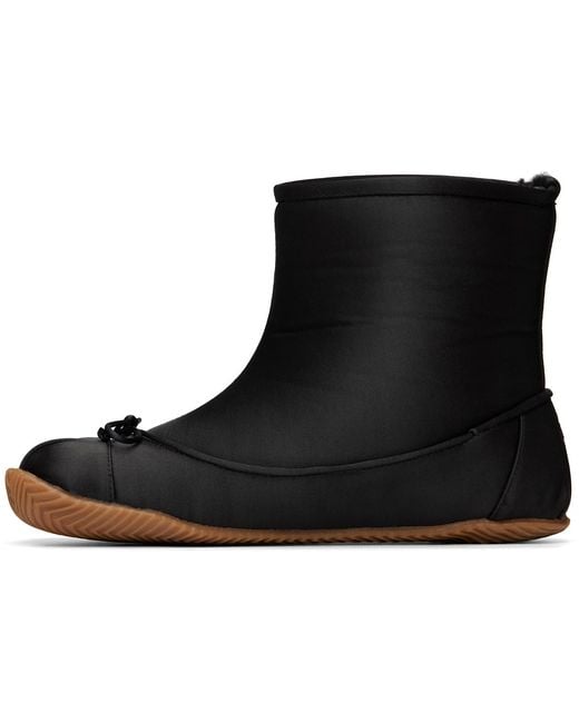 Abra Black Satin Baby Boots