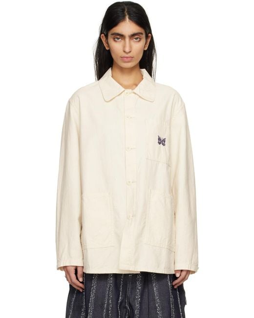 Needles Natural Off-white D.n. Jacket
