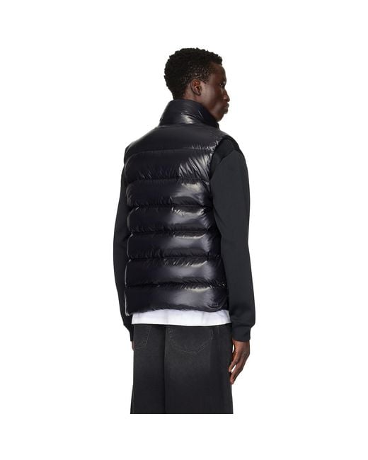 Moncler Black Tibb Down Vest for men