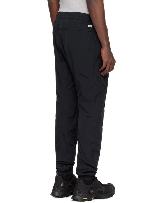 C P Company Black Regular Sweatpants for men