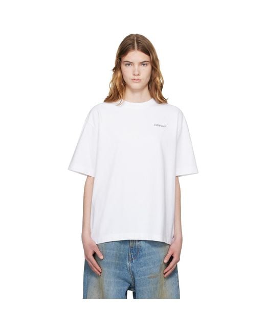 Off-White c/o Virgil Abloh White Half Arrow Skate T-Shirt