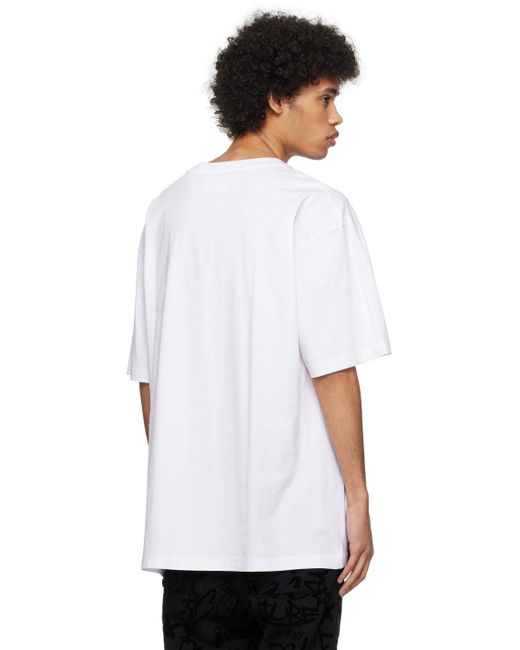 T-shirt blanc à logo piece number Versace pour homme en coloris White