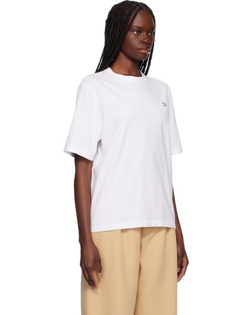 Maison Kitsuné ホワイト ベビーフォックス パッチ コンフォート Tシャツ White