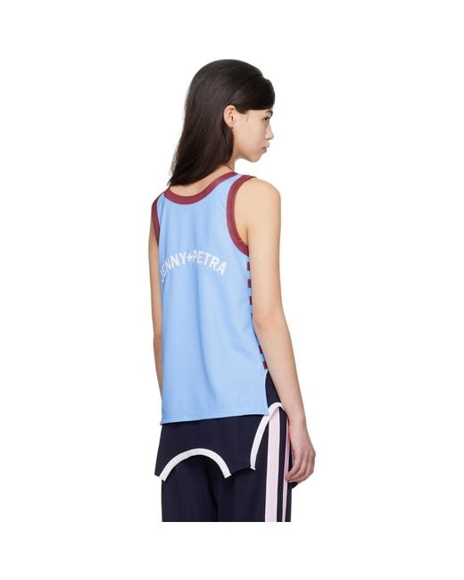 Im Sorry by Petra Collins Blue Ssense Exclusive Jennyfax Edition Striped Tank Top