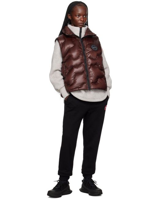 Canada Goose Red Cypress Down Vest in Brown | Lyst