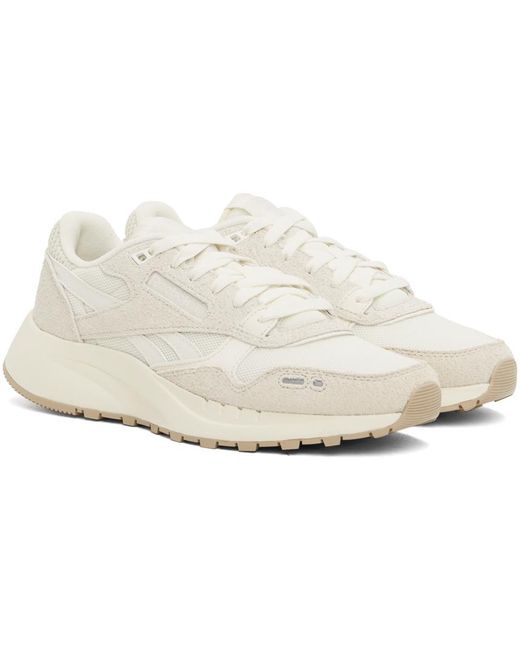 メンズ Reebok オフホワイト Classic Leather 2400 スニーカー Black