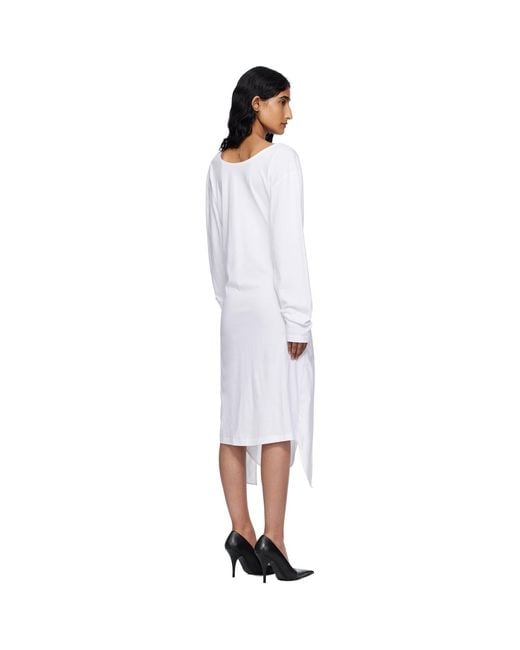 Pushbutton Black Movable Collar Wrap Midi Dress
