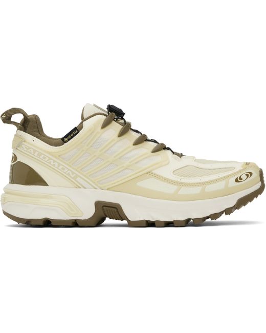 Baskets Pro Jaune Et Brun À Membrane En Gore-Tex À Technologie Agile Chassis System Salomon en coloris Black