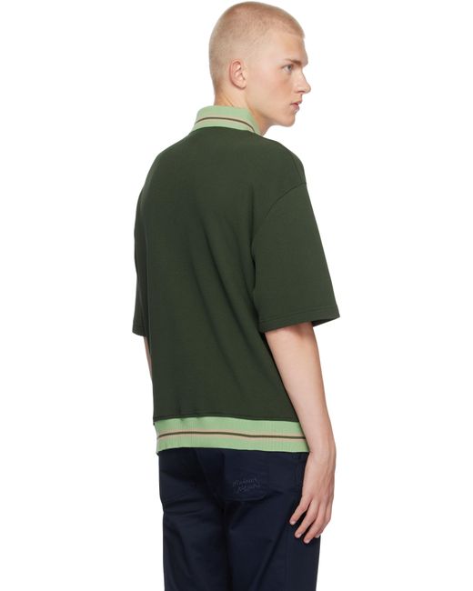 Maison Kitsuné Green Oversize Polo for men