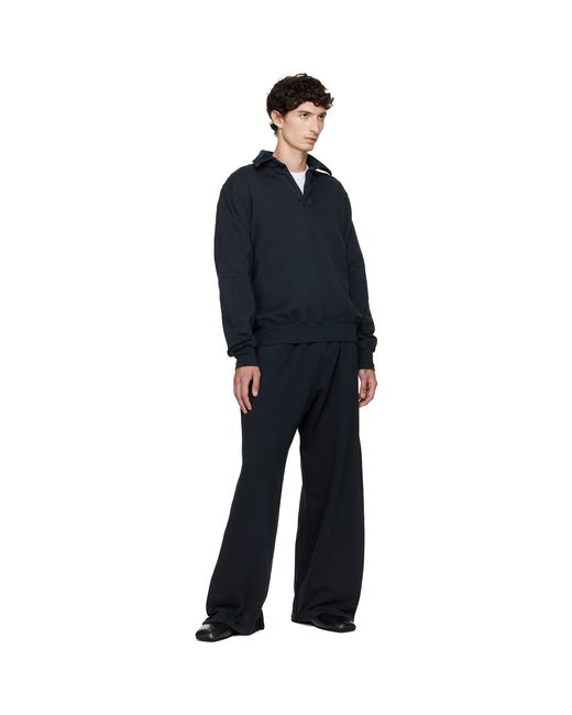 Les Tien Blue Heavyweight Party Sweatpants for men