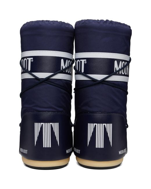 Moon Boot Blue Icon Nylon Boots for men