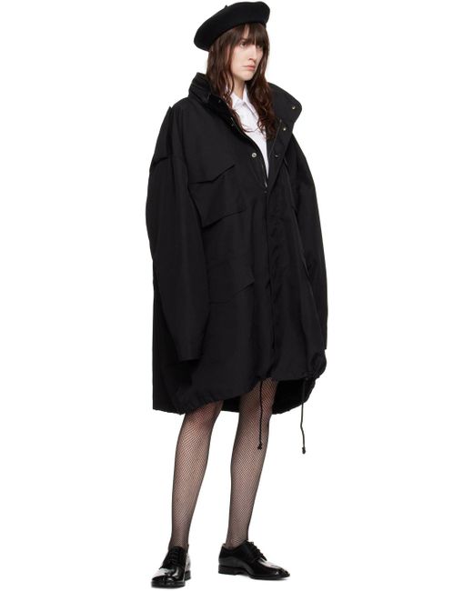 Manteau invitation noir Maison Margiela en coloris Black