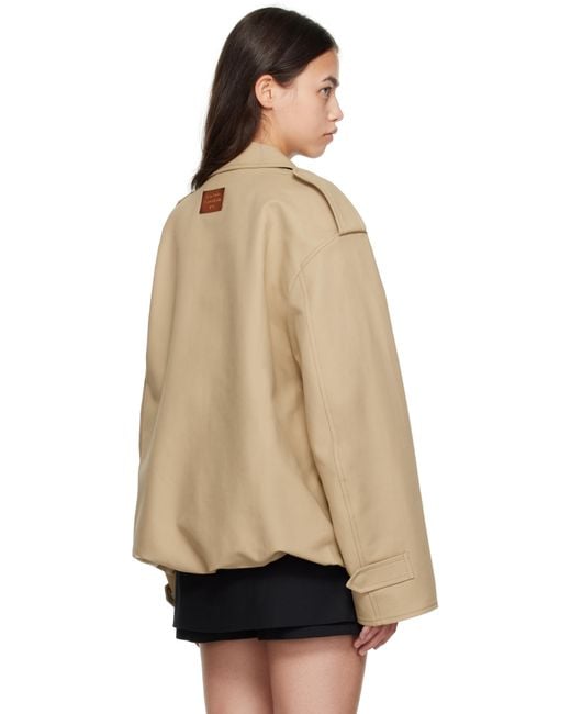 Acne Natural Cotton Satin Jacket