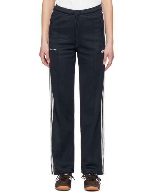 Sporty & Rich ネイビー Adidas Originalsエディション トラックパンツ Blue